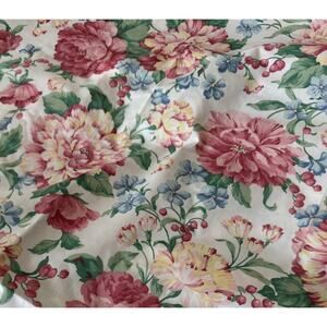 Vintage Joan Kessler Concord Fabrics Floral Peony Panel 80 x 54 Sewn Repair READ